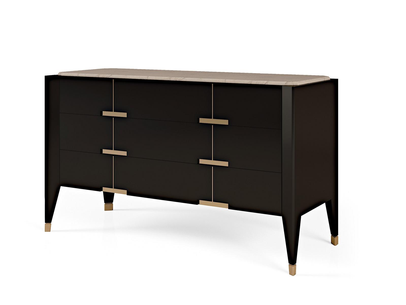 PARK AVENUE Lacquered chest of drawers