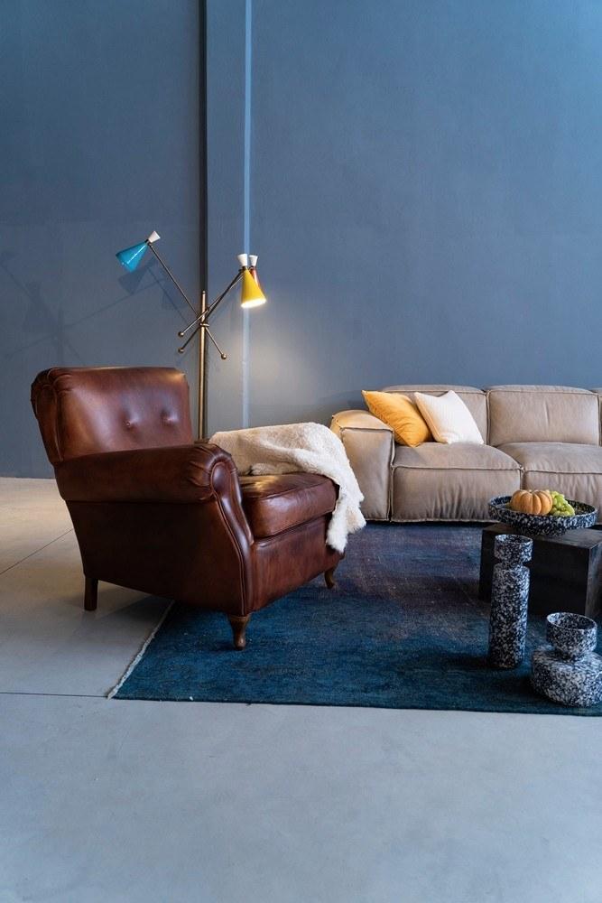 Leather armchair with armrests | Roma by Mantellassi 1926