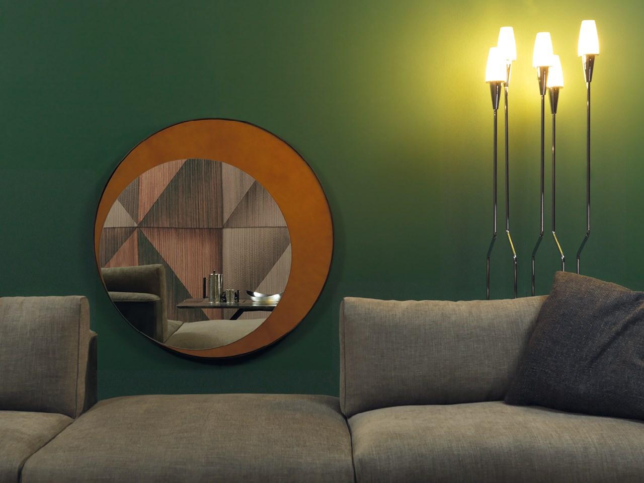 Round wall-mounted mirror | Eclipse by Borzalino