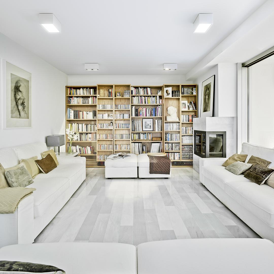 LED aluminium ceiling lamp | Block Large by Arkoslight