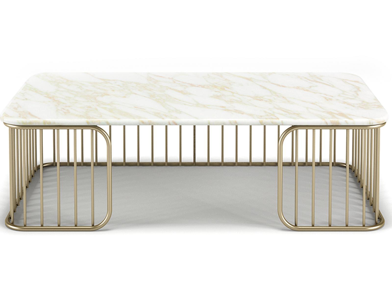 Rectangular marble coffee table | Charleston by Formitalia