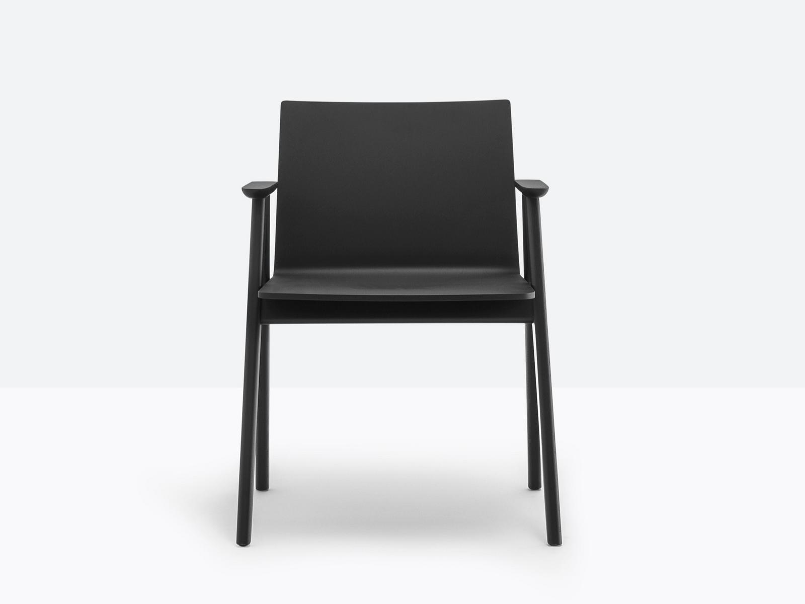 Ash chair with armrests | Osaka 2815 by Pedrali