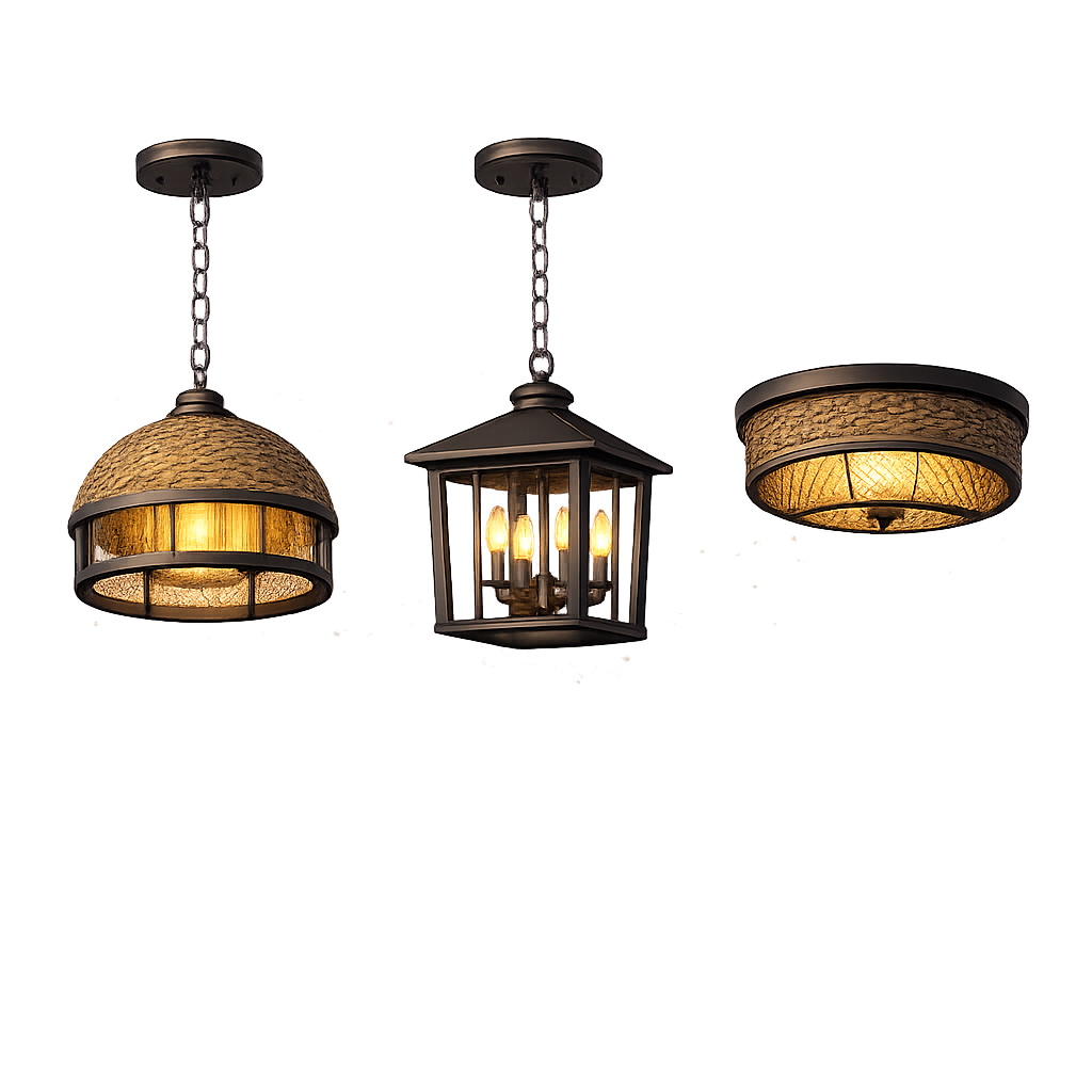 Outdoor ceiling lamps