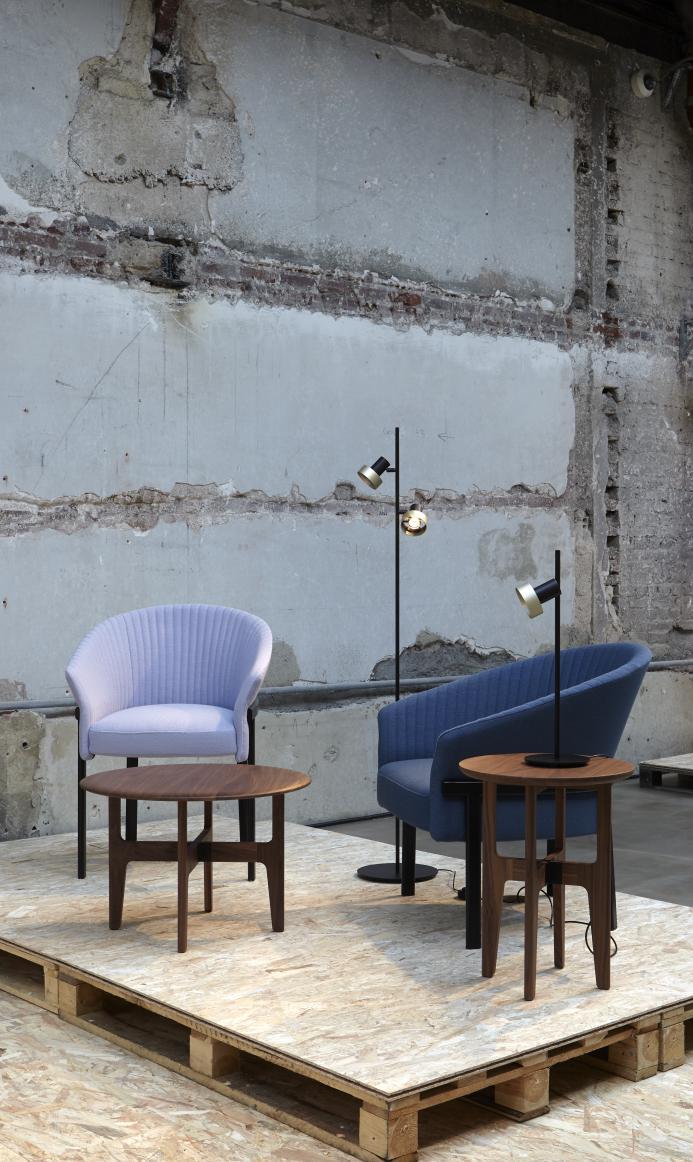 Fabric easy chair with armrests | Valmy by Ligne Roset