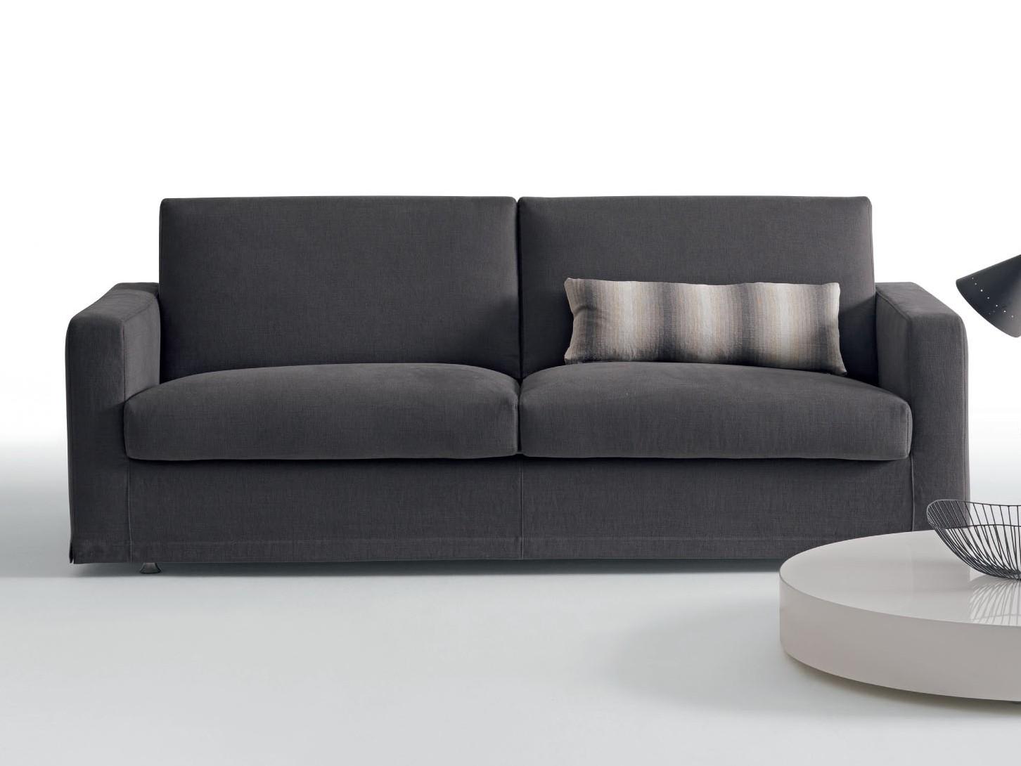 Fabric sofa bed with removable cover | Metronotte by Dema
