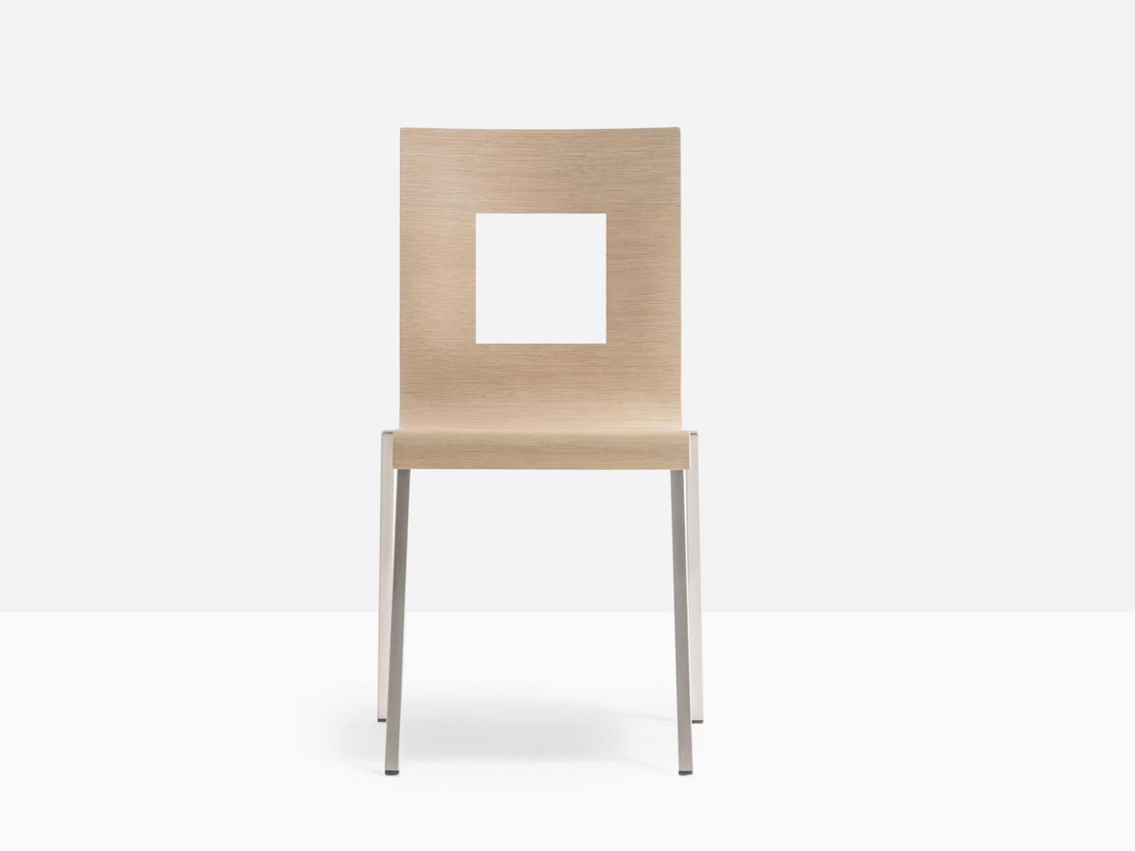 Stackable chair with armrests | Kuadra 1301 by Pedrali