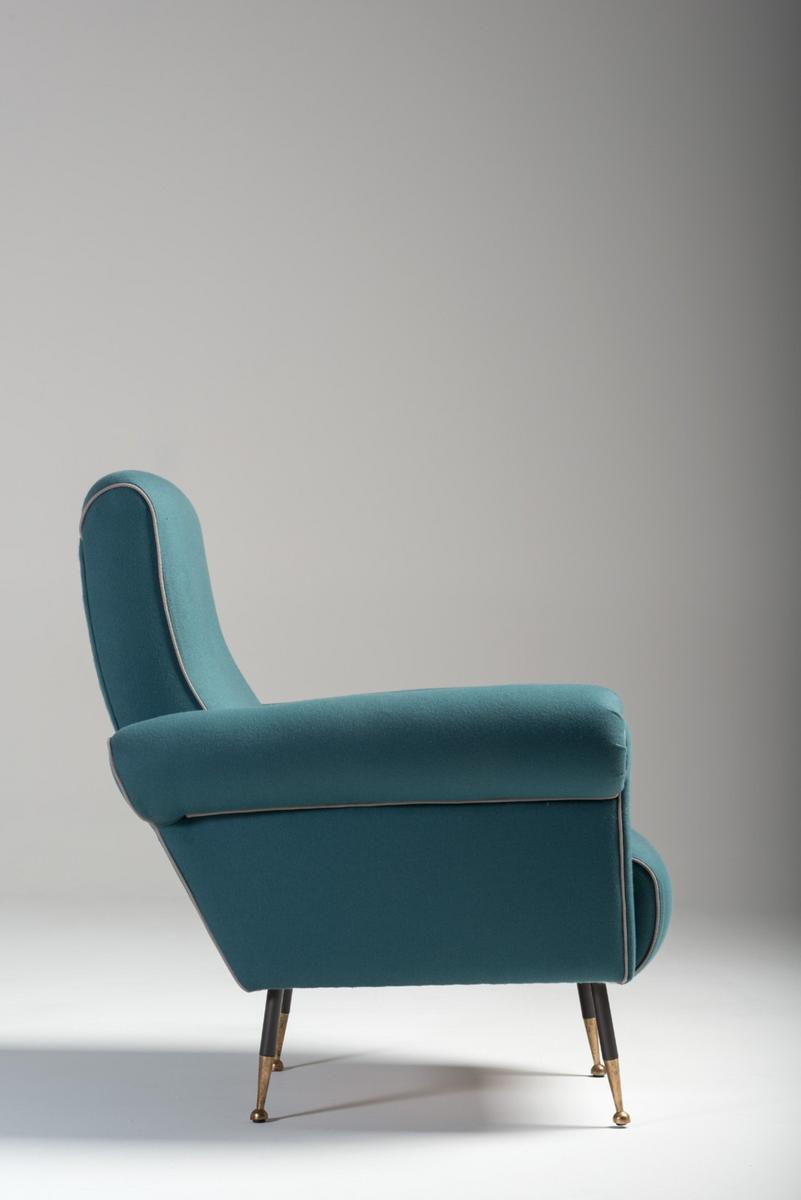 Wool armchair with armrests | Pulce by Mantellassi 1926