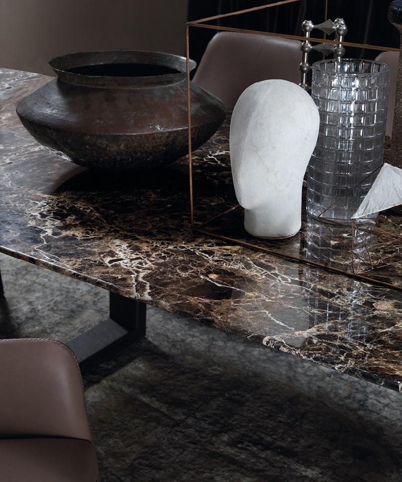 Rectangular marble table | B130 by Borzalino