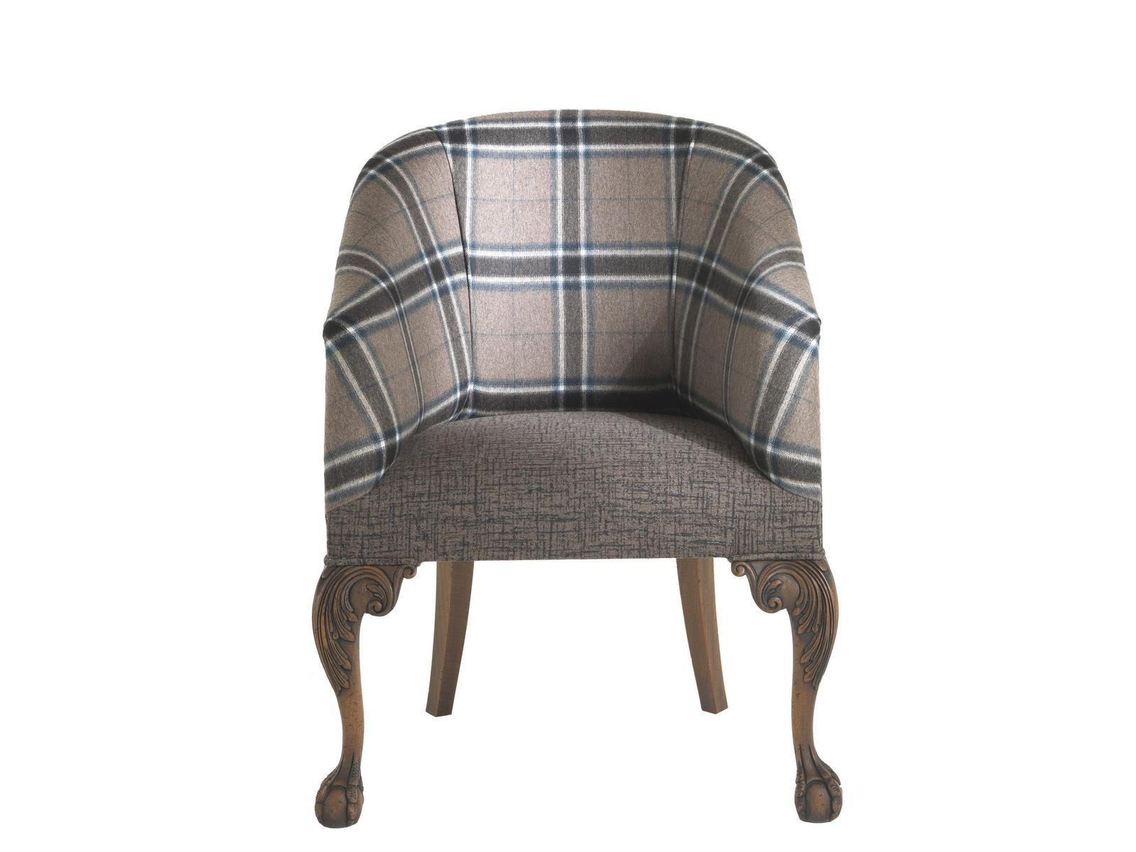 Fabric easy chair with armrests | Edward by Gianfranco Ferre Home