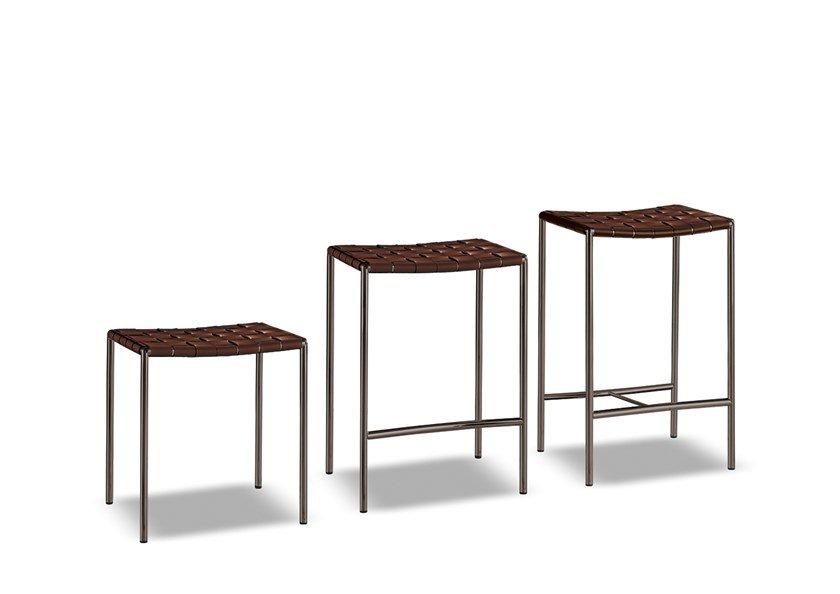 Garden stool with footrest | Klasen Stool Outdoor by Minotti