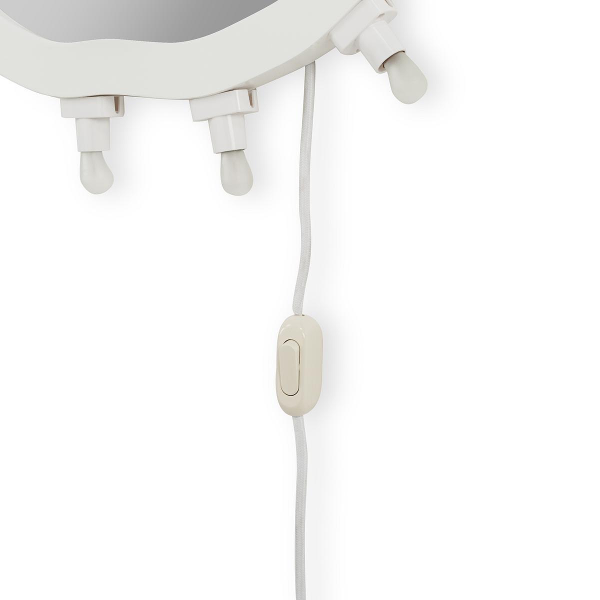 Wall-mounted mirror with integrated lighting | Luminaire Big by Seletti