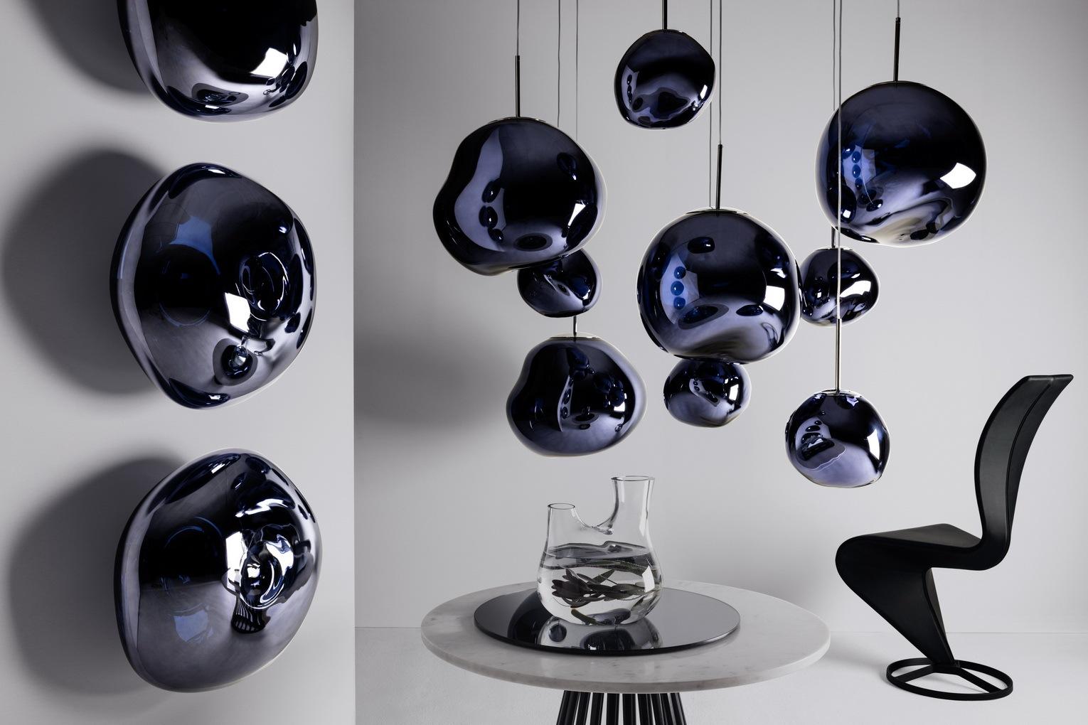 Polycarbonate (pc) pendant lamp in a contemporary style | Melt by Tom Dixon