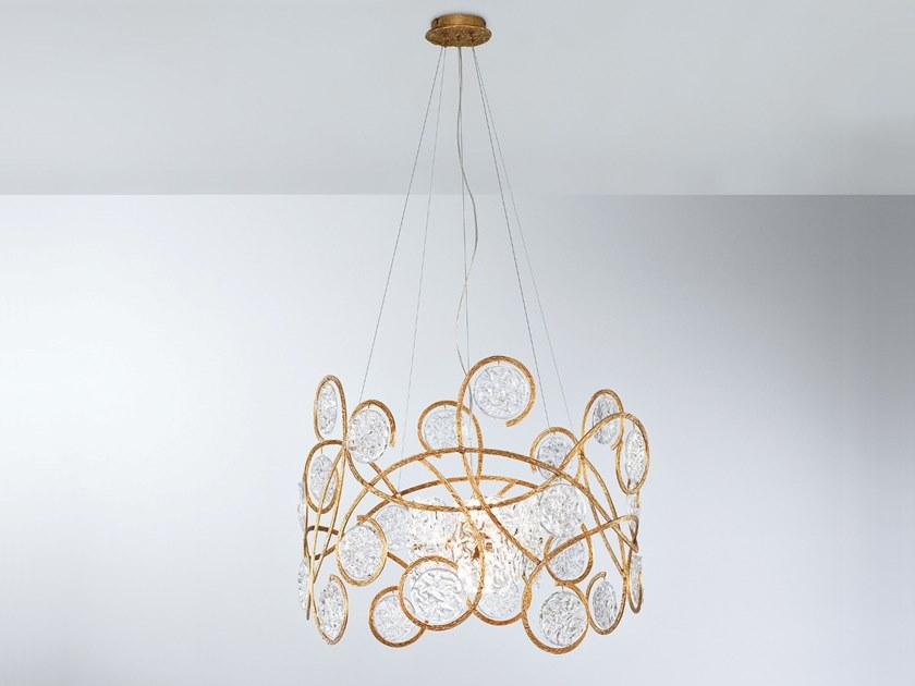 Handmade bronze pendant lamp | Lines Ct3287/11 by Serip