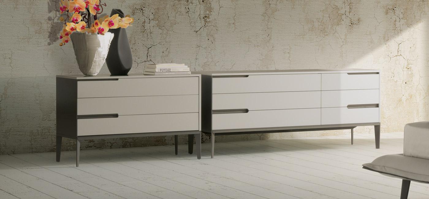 Chest of drawers with integrated handles | Mondrian by Natuzzi Italia