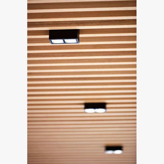 LED rectangular ceiling spotlight | Boxy 2 L by Delta light