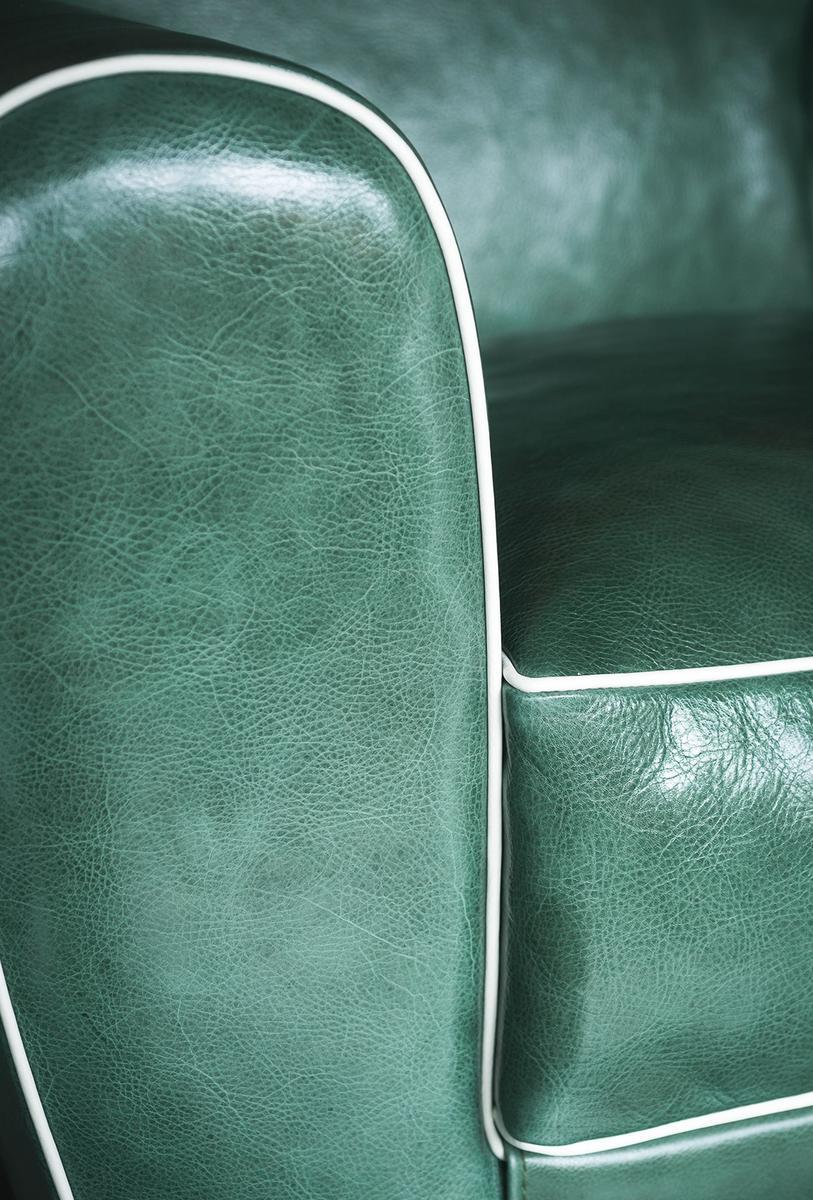 Leather armchair with armrests | Amburgo Baby by Baxter