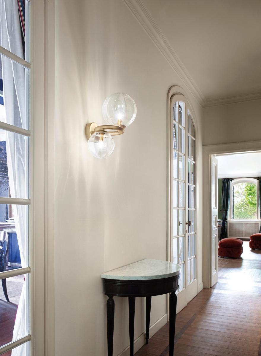 Direct-indirect light wall lamp | Puppet Ring Ap by Vistosi