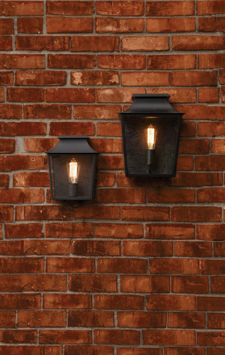 Glass and steel outdoor wall lamp with dimmer | Richmond by Astro lighting