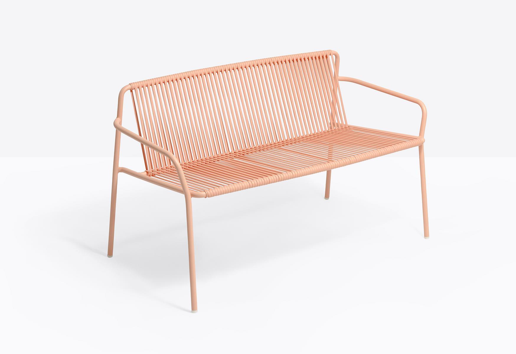 2 seater steel and PVC sofa | Tribeca 3666 by Pedrali