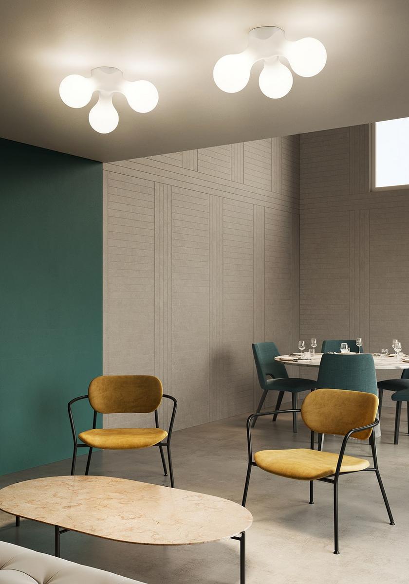 Polyethylene wall lamp / ceiling lamp | Atomium by Kundalini