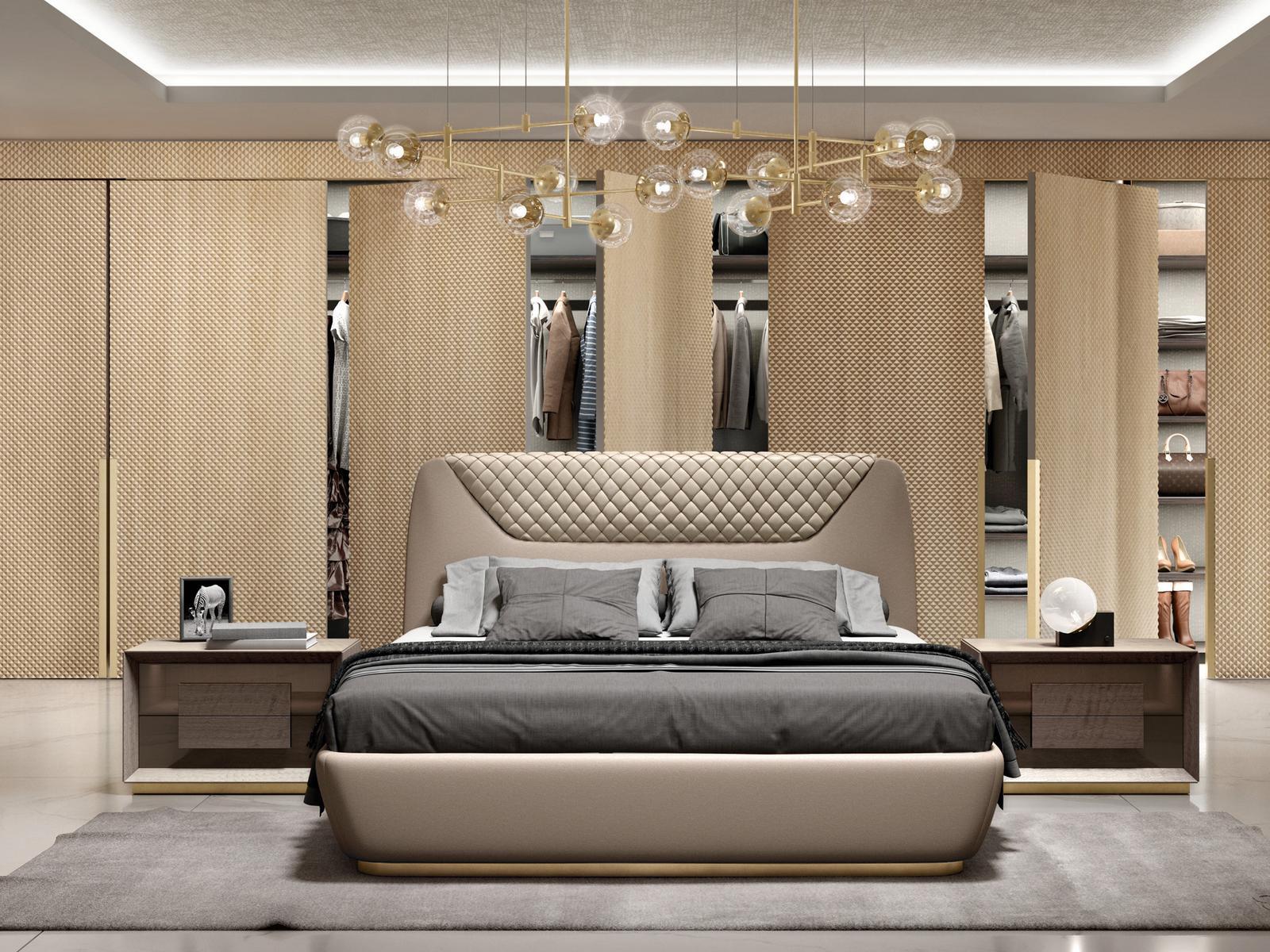 Bedside table with drawers | Quadro by Grilli