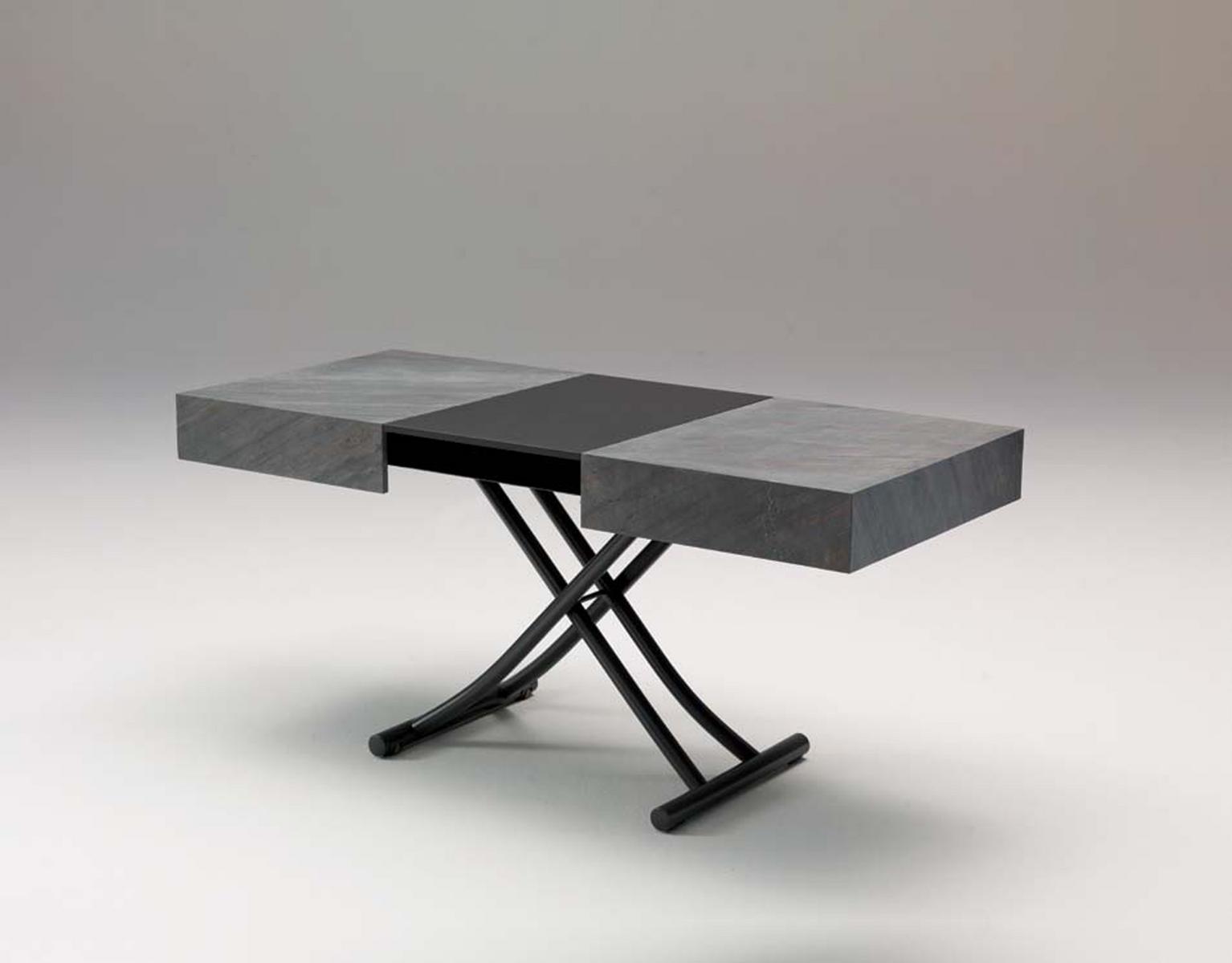 Height-adjustable wooden coffee table for living room | Box Legno by Ozzio Italia