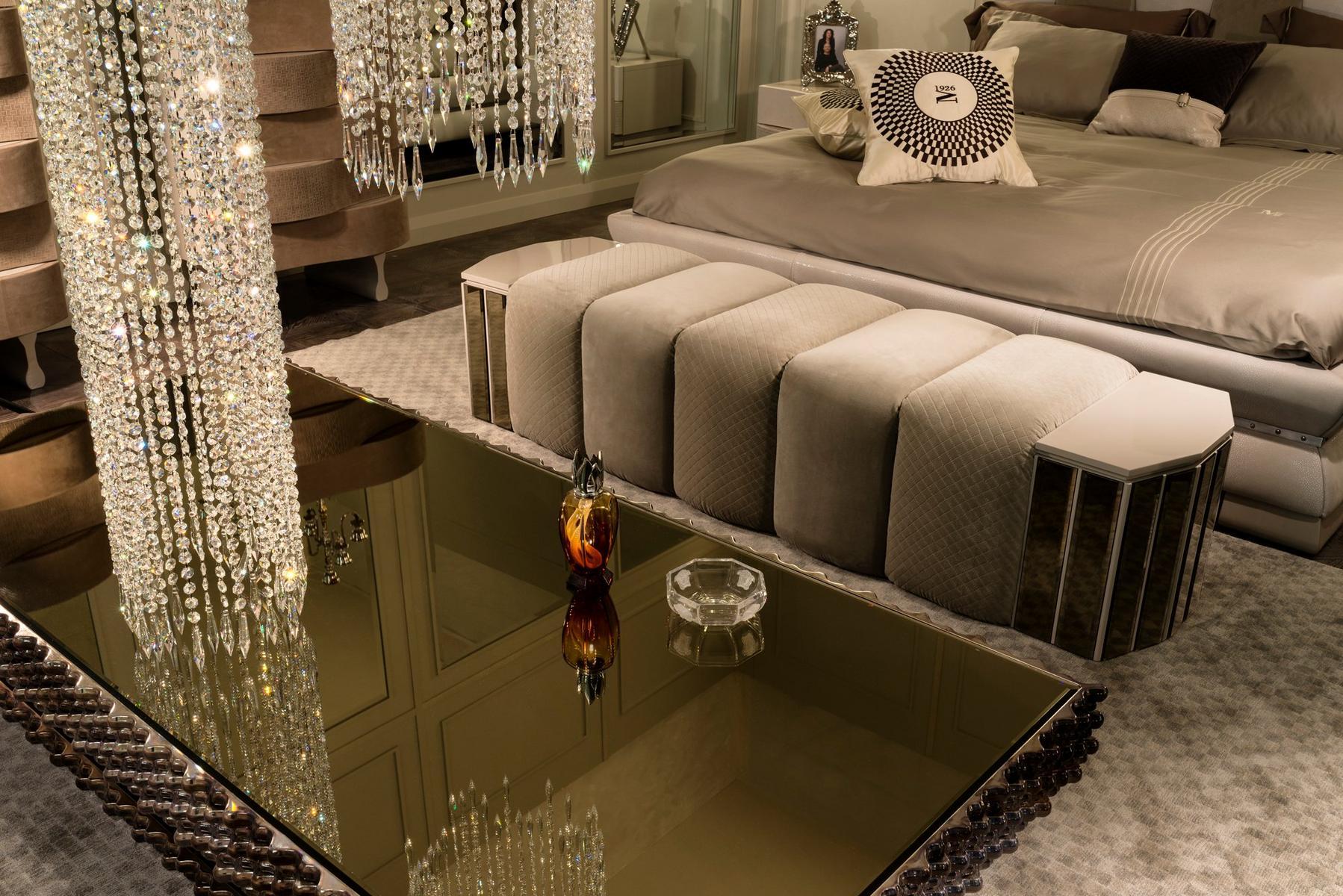 Storage velvet bench | Ola by Mantellassi 1926