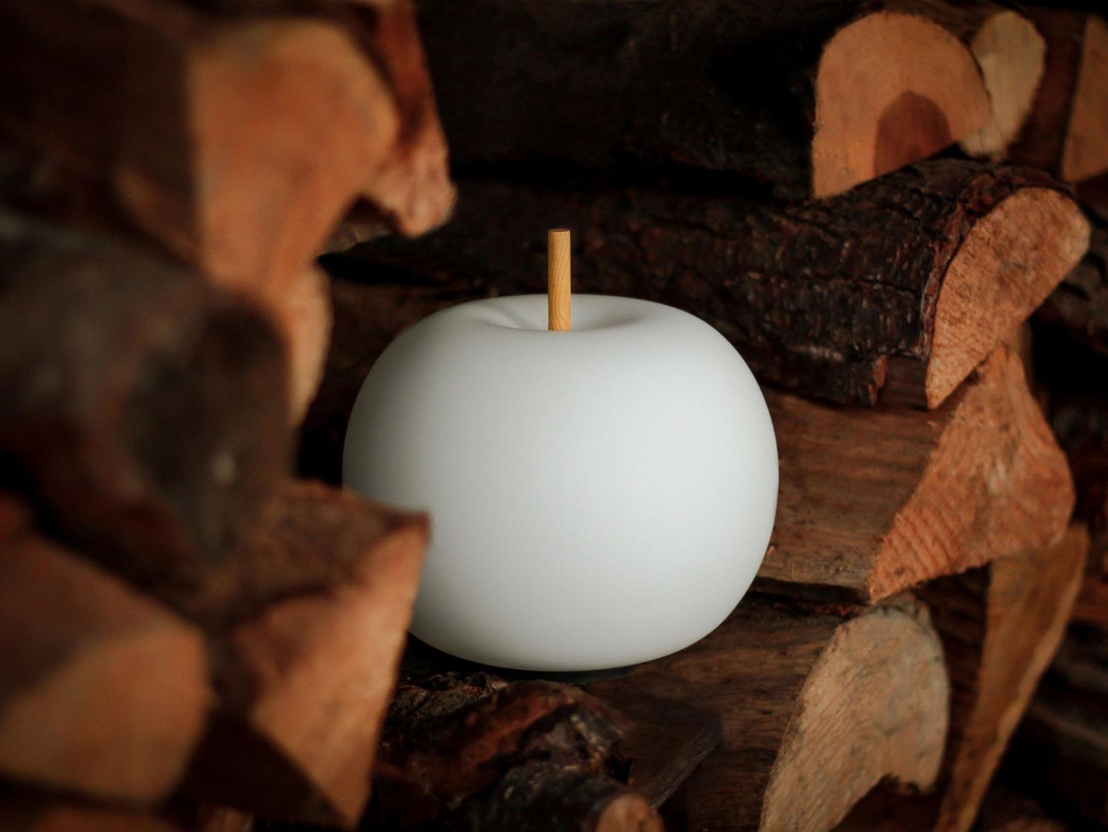 LED cordless opal glass table lamp | Kushi Mobile by Kundalini