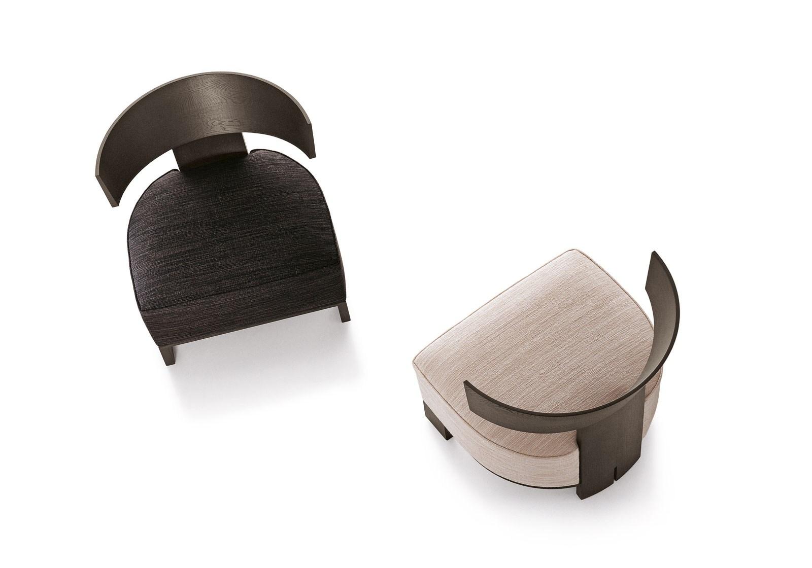 Upholstered fabric easy chair | Clipper by Molteni