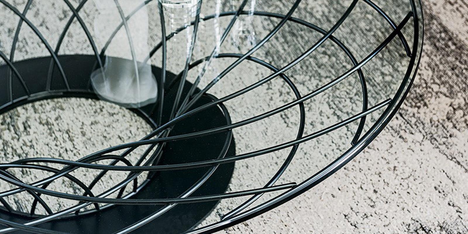 Round glass coffee table | Nido by Cattelan Italia