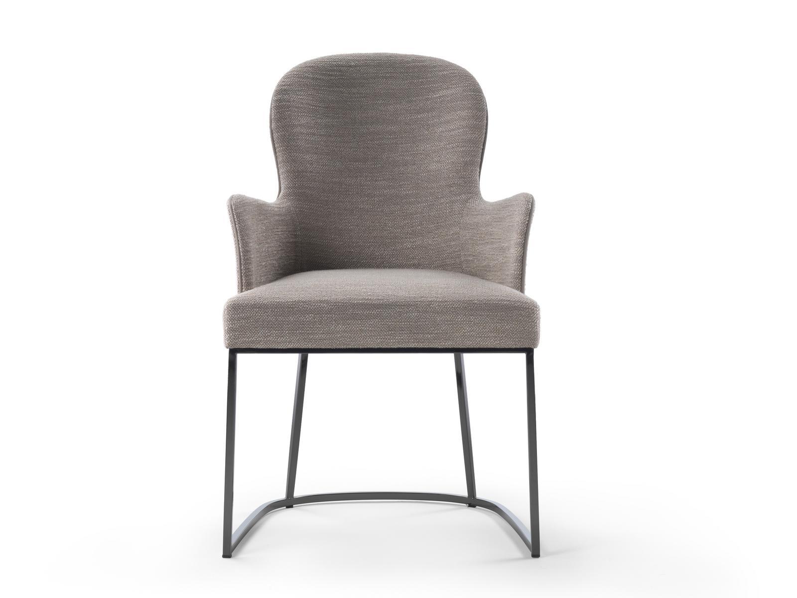 Upholstered easy chair with armrests | You by Flexform