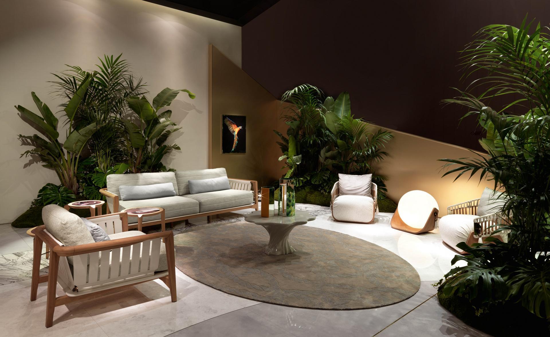 Rope garden armchair with armrests | Kathryn by Visionnair