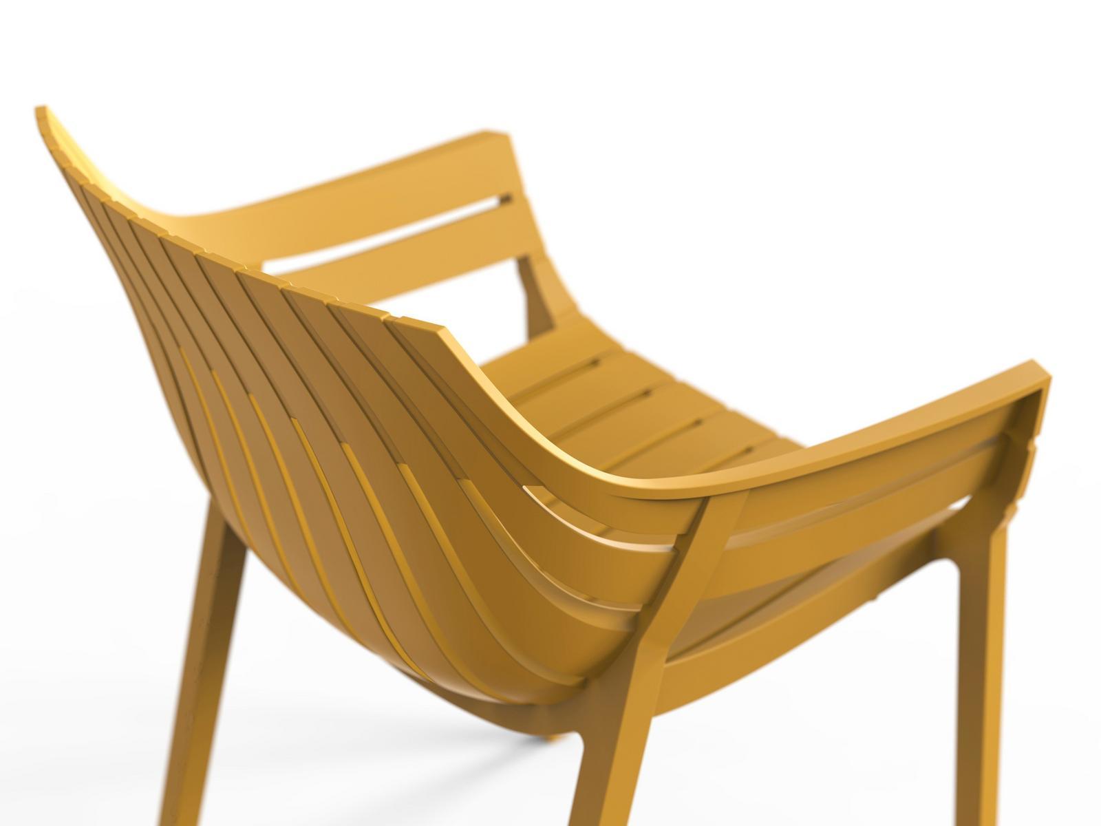 Polypropylene garden chair with armrests | Spritz by Vondom