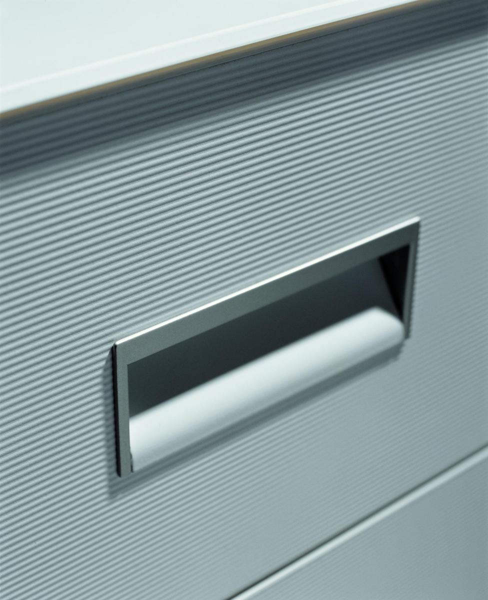 Rectangular laminate writing desk with drawers | Travel Studio by Ligne Roset