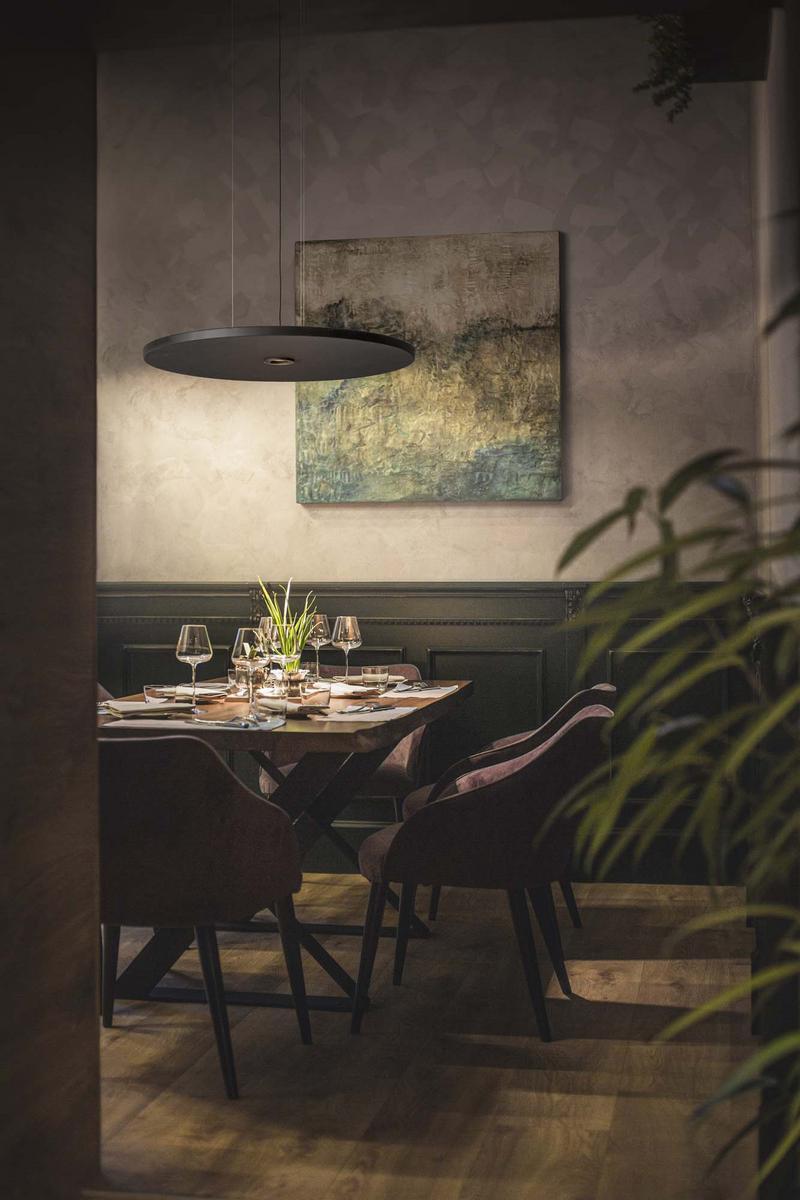 LED perforated metal pendant lamp | Eclipse Beam Silence by Olev