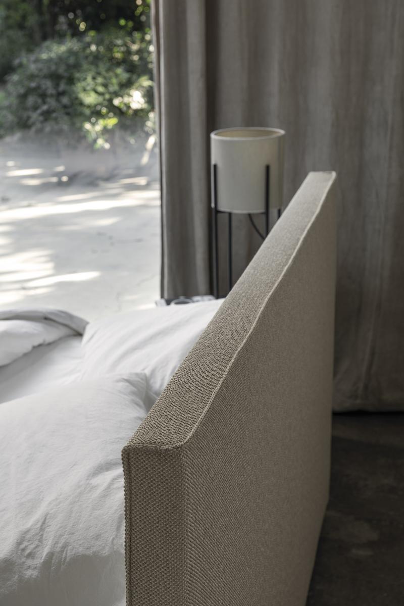 Storage bed with upholstered headboard | Metropolitan by Bolzan letti
