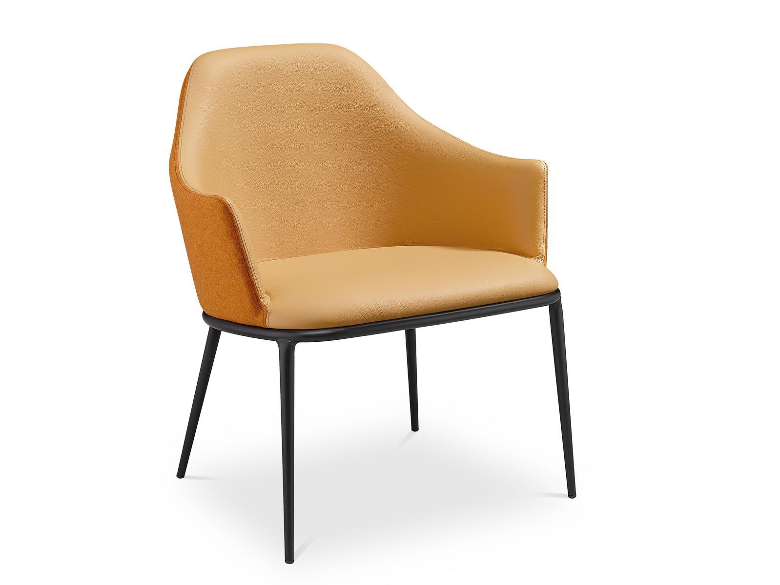 Fabric easy chair with armrests | Lea Ap by Midj