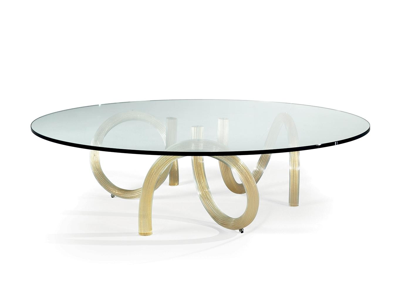 Round glass coffee table | Epsilon by Reflex