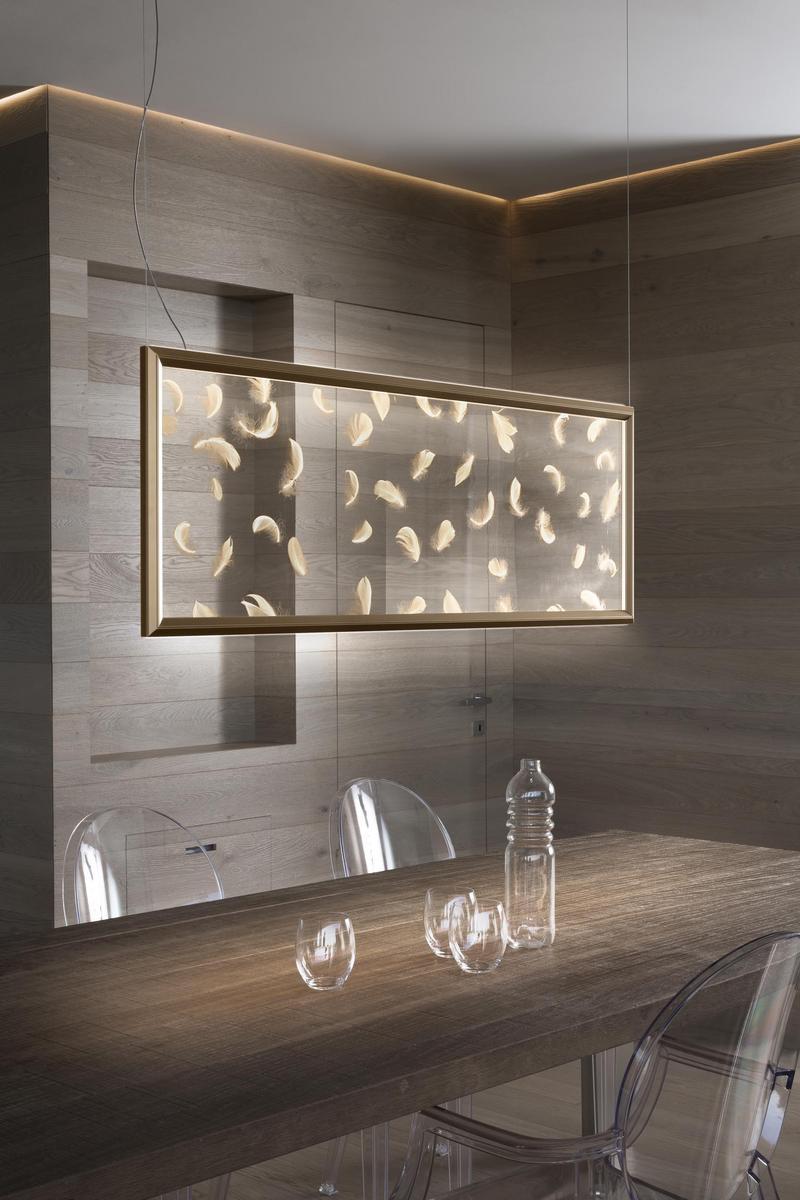 LED acrylic glass pendant lamp | Poly Plumage by Olev