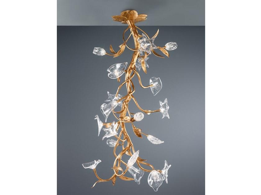 Handmade bronze ceiling lamp | Bouquet Ct3199/19 by Serip