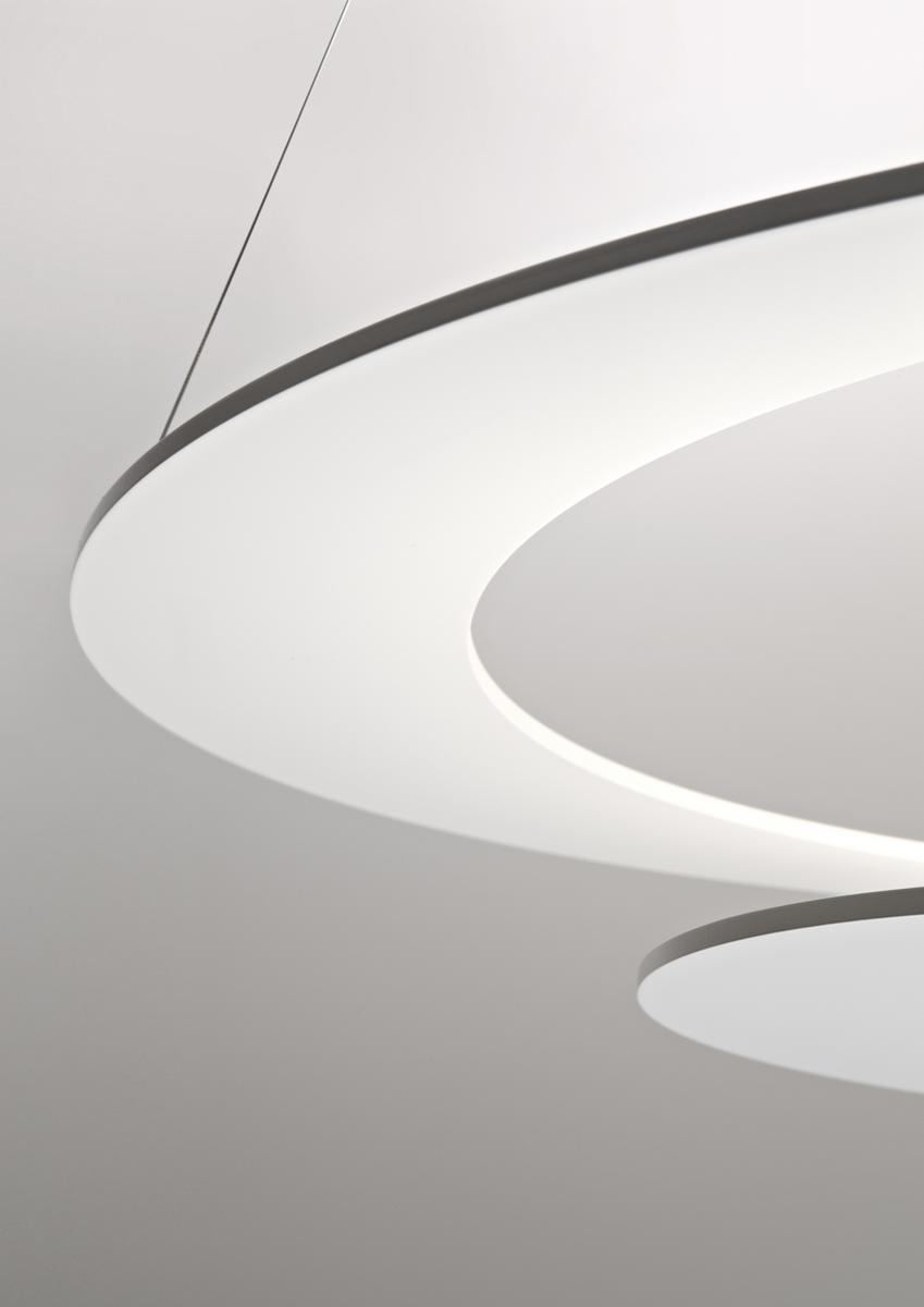 LED aluminium pendant lamp | Glu by Fabbian