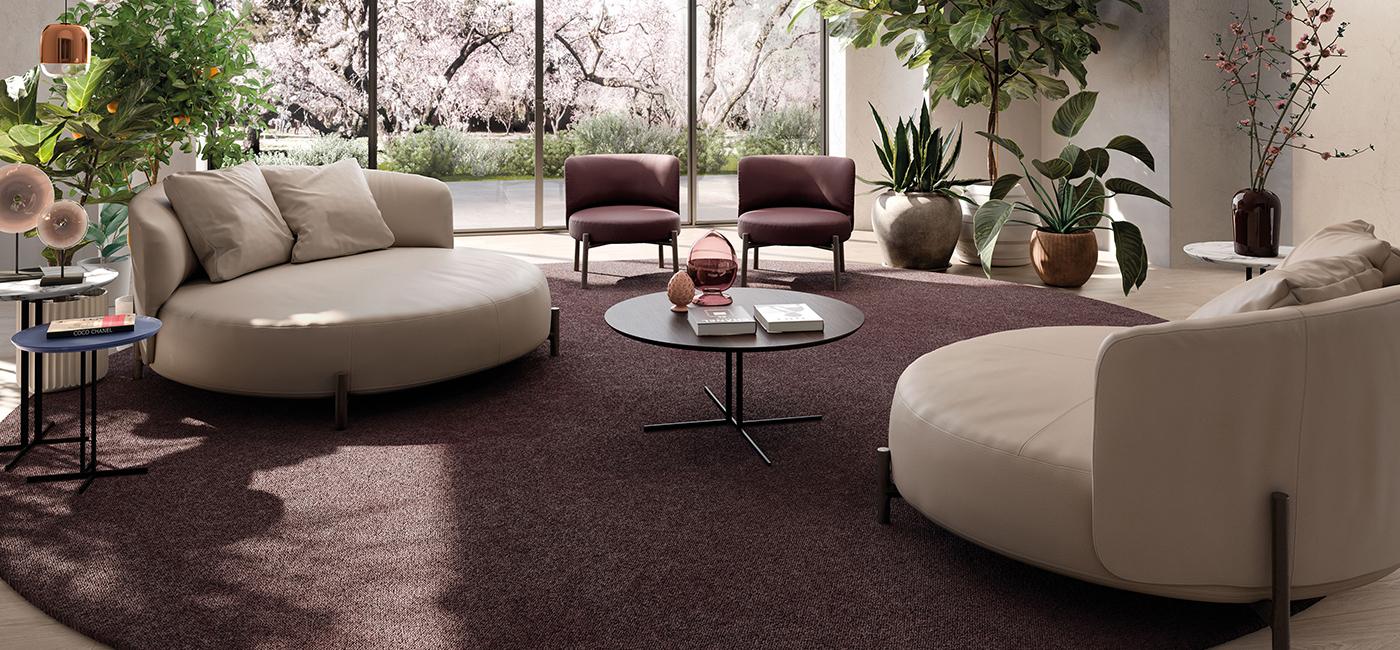 Leather day bed | Amalia by Natuzzi Italia