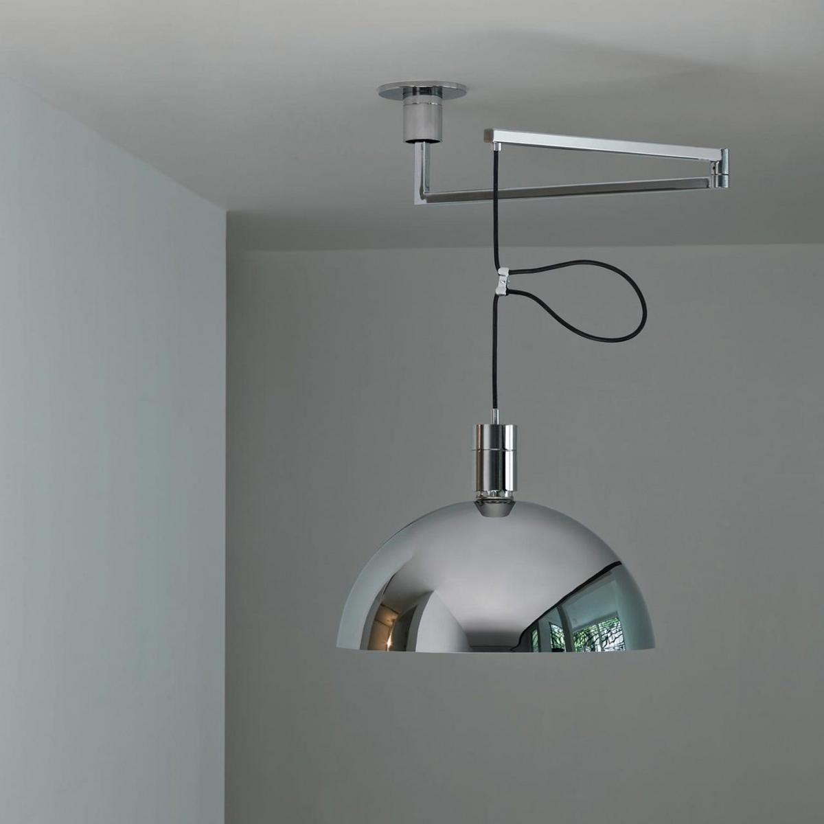 Swivel chrome plated pendant lamp | As41z by Nemo