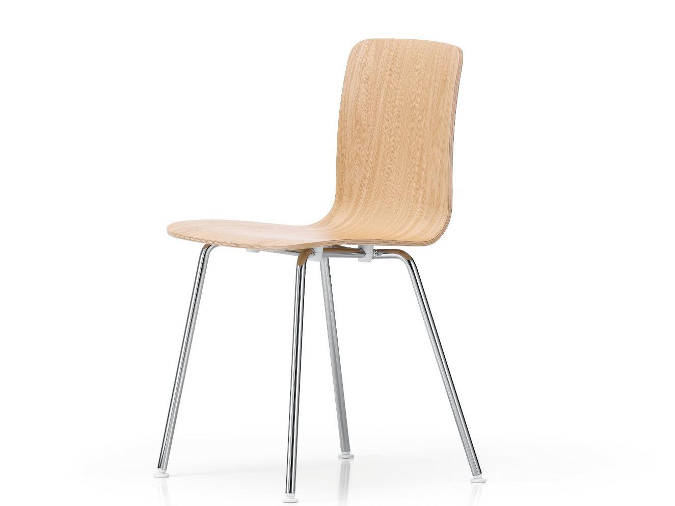 Wooden chair | Hal Ply Tube by Vitra