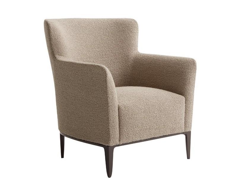 Fabric armchair with armrests | Gentleman by Poliform