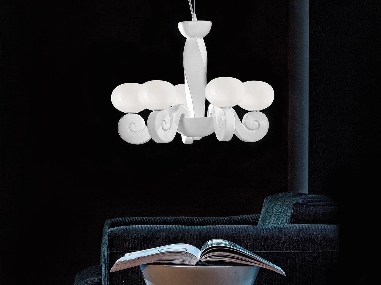 Expanded polyurethane chandelier | Bustier S5 by Masiero