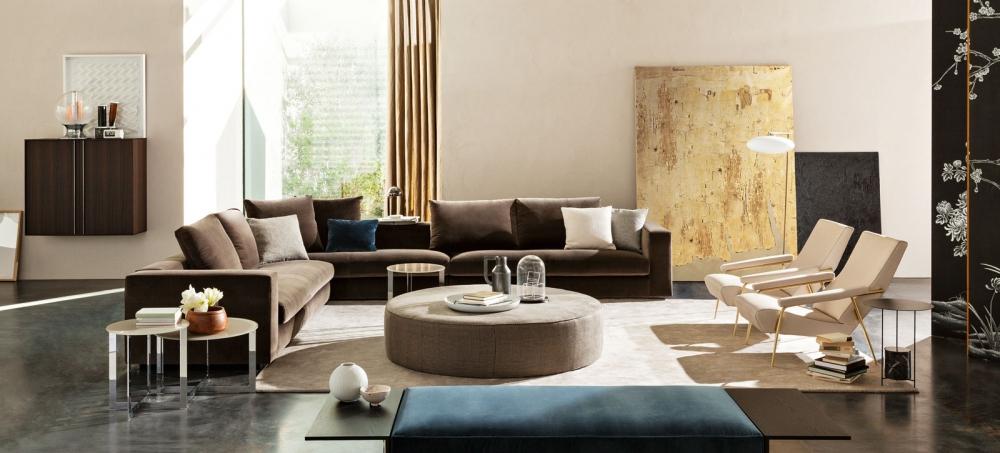 Recliner 3 seater fabric sofa | Reversi’ 14 by Molteni