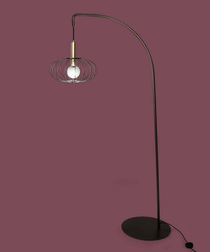 LED metal floor lamp | Lira by Borzalino