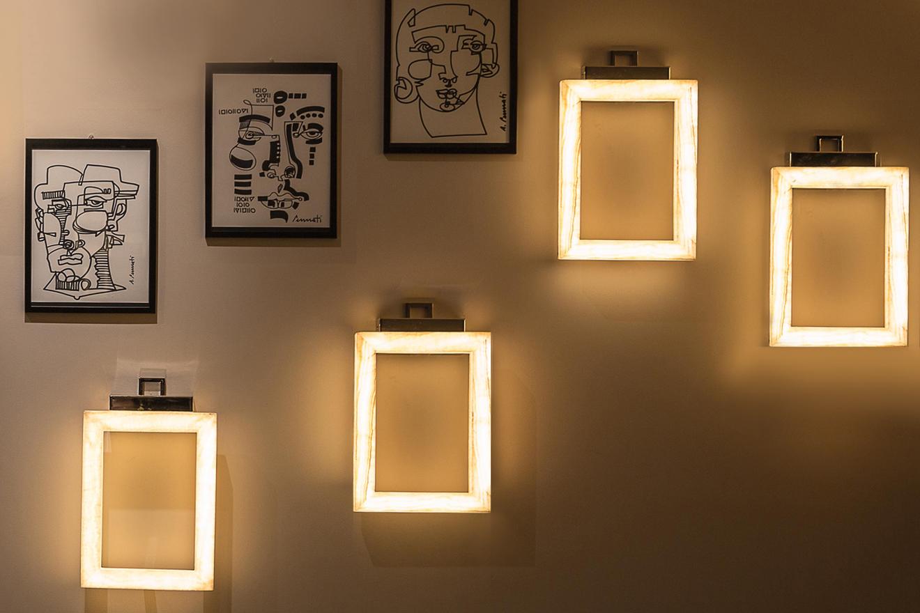 LED onyx wall light | Uffizi by Contardi