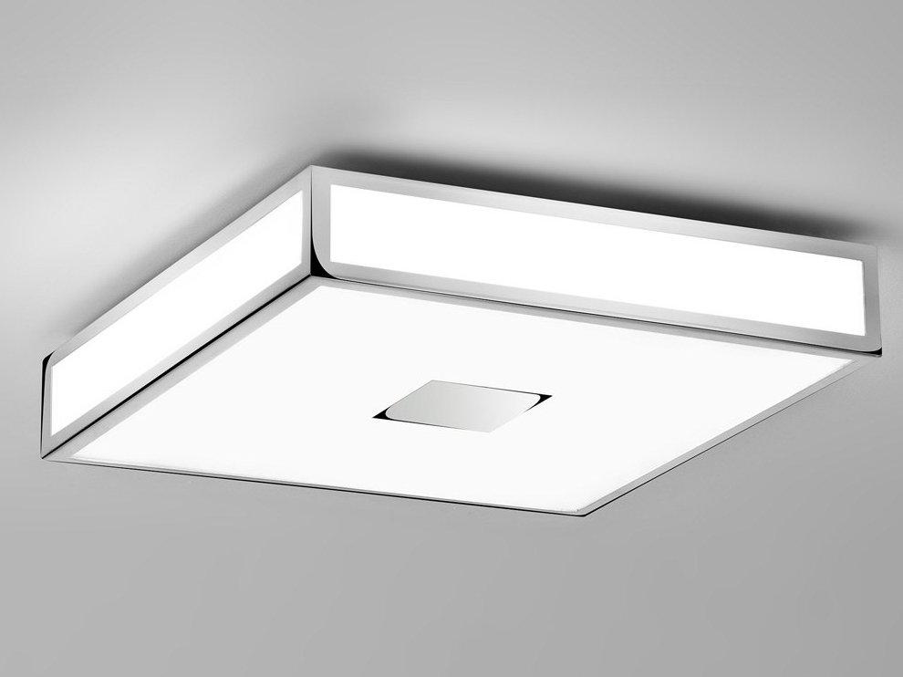 LED glass and steel ceiling light for bathroom | Mashiko by Astro lighting
